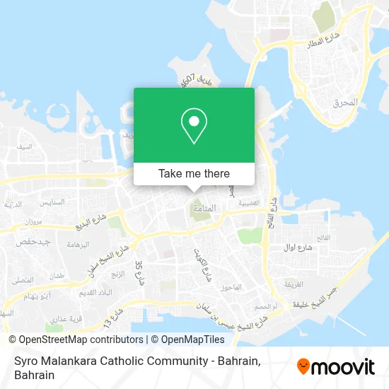 Syro Malankara Catholic Community - Bahrain map