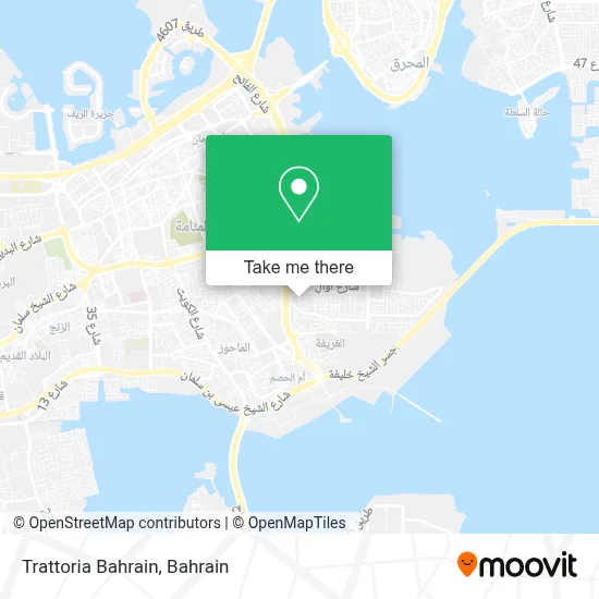 Trattoria Bahrain map