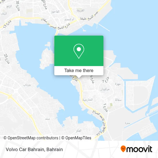 Volvo Car Bahrain map
