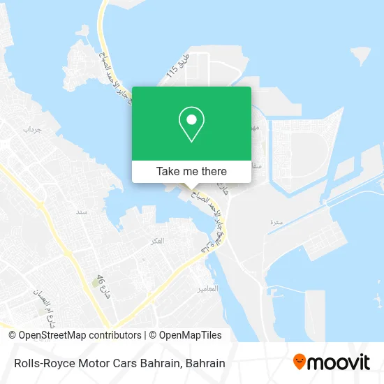 Rolls-Royce Motor Cars Bahrain map