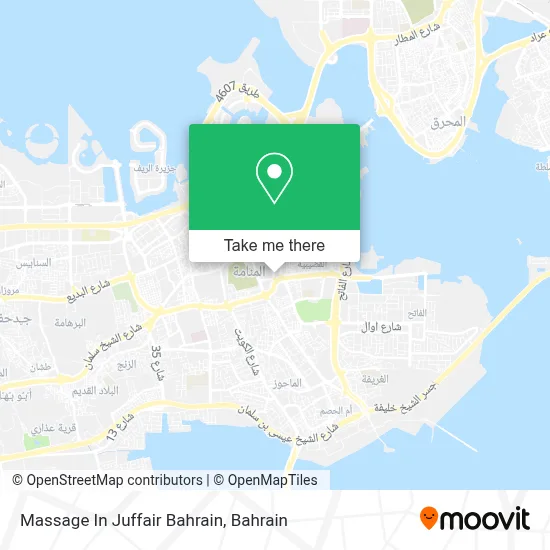 Massage In Juffair Bahrain map