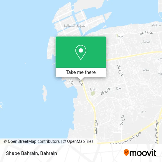 Shape Bahrain map