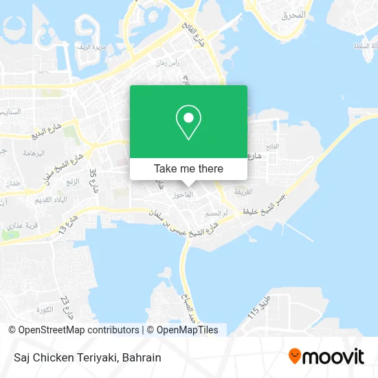 Saj Chicken Teriyaki map
