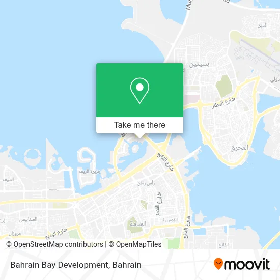 Bahrain Bay Development map