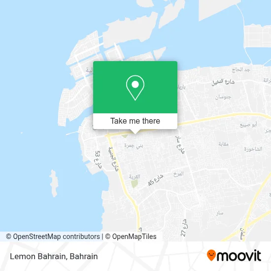 Lemon Bahrain map