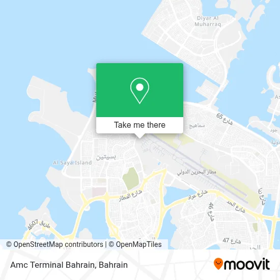 Amc Terminal Bahrain map
