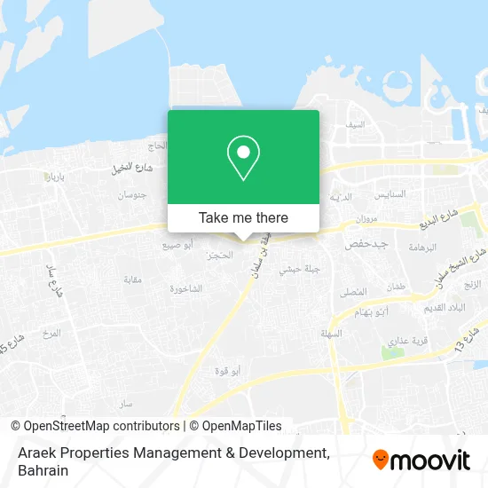 Araek Properties Management & Development map