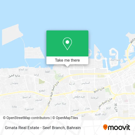 Grnata Real Estate - Seef Branch map
