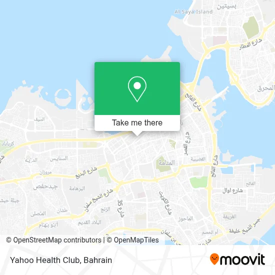 Yahoo Health Club map
