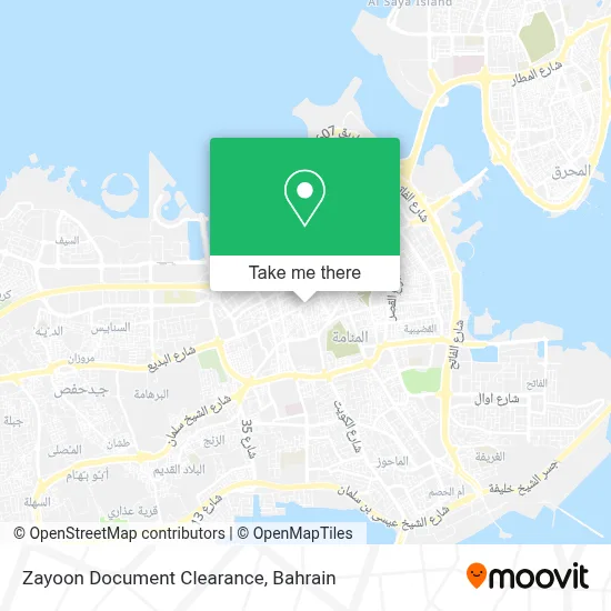 Zayoon Document Clearance map