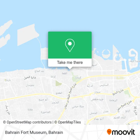 Bahrain Fort Museum map