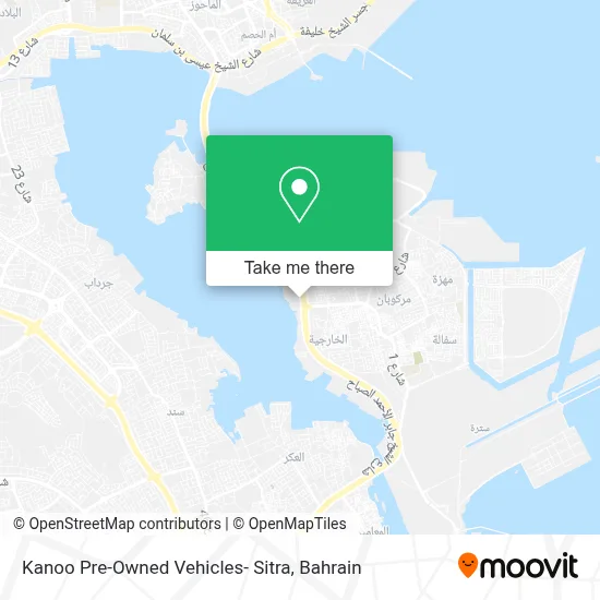 Kanoo Pre-Owned Vehicles- Sitra map