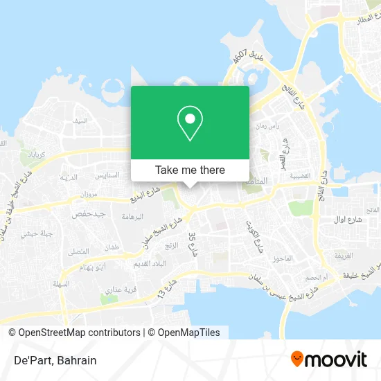 De'Part map