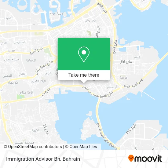 Immigration Advisor Bh map