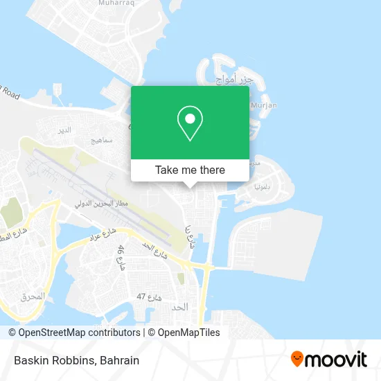 Baskin Robbins map