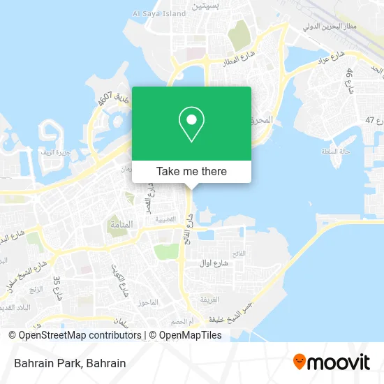 Bahrain Park map