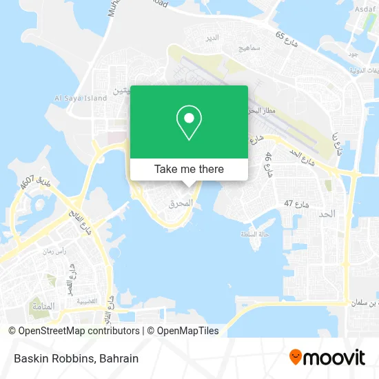 Baskin Robbins map