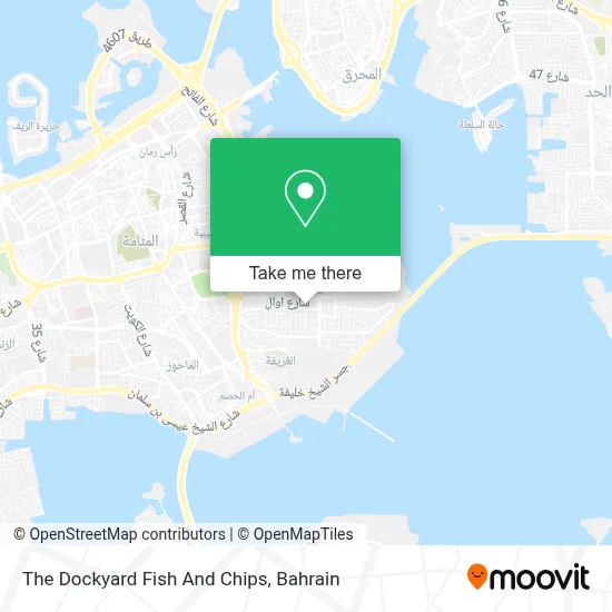 The Dockyard Fish And Chips map
