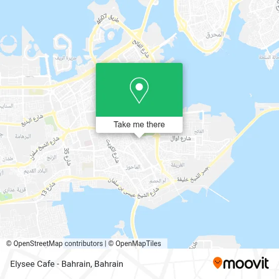 Elysee Cafe - Bahrain map