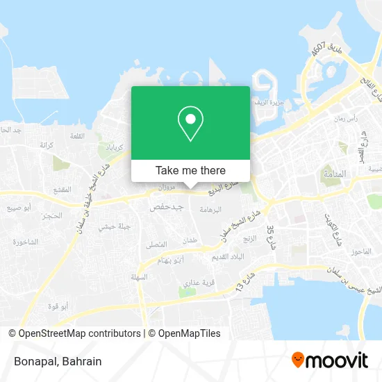 Bonapal map