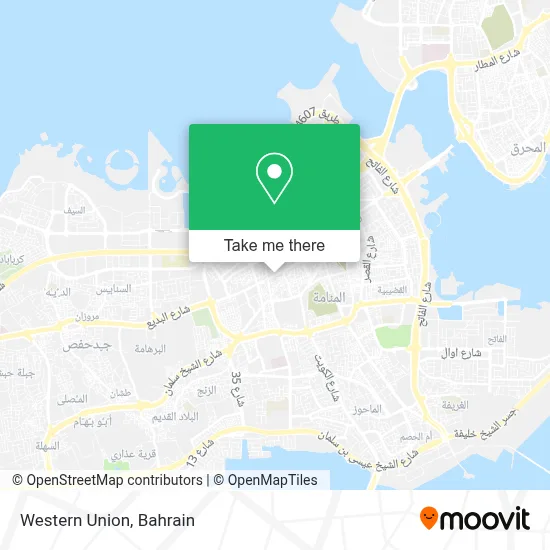 Western Union map