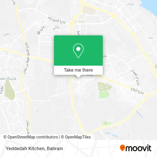 Yeddedah Kitchen map
