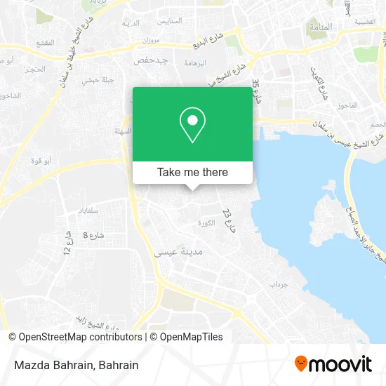 Mazda Bahrain map