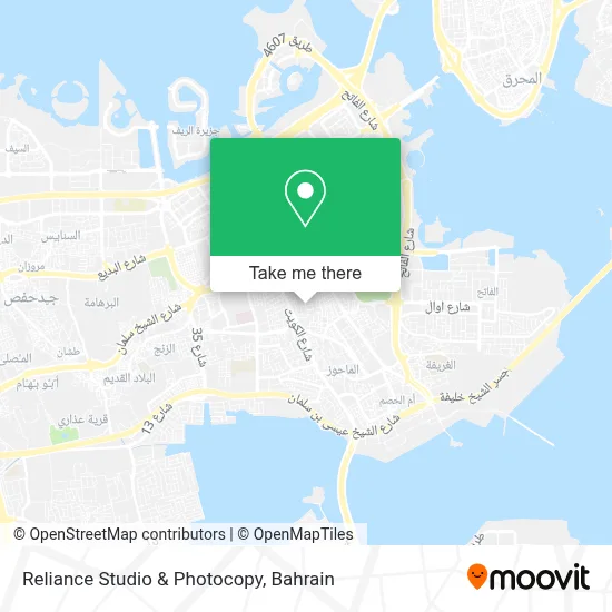 Reliance Studio & Photocopy map