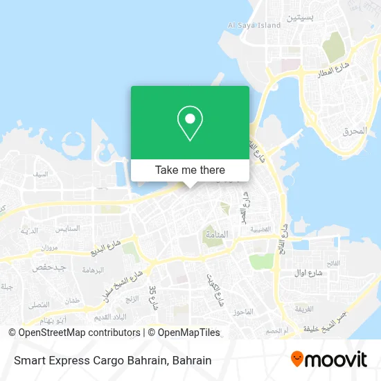 Smart Express Cargo Bahrain map
