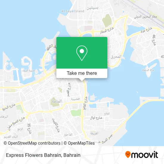 Express Flowers Bahrain map