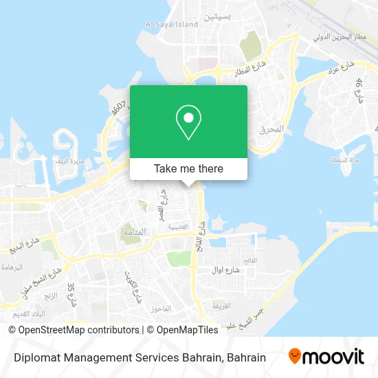 Diplomat Management  Services Bahrain map