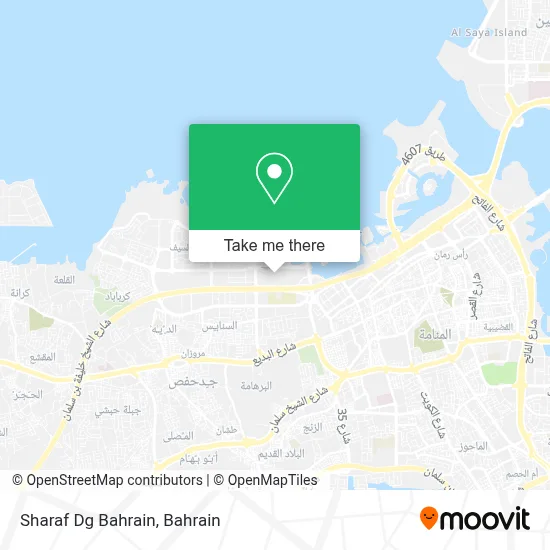 Sharaf Dg Bahrain map