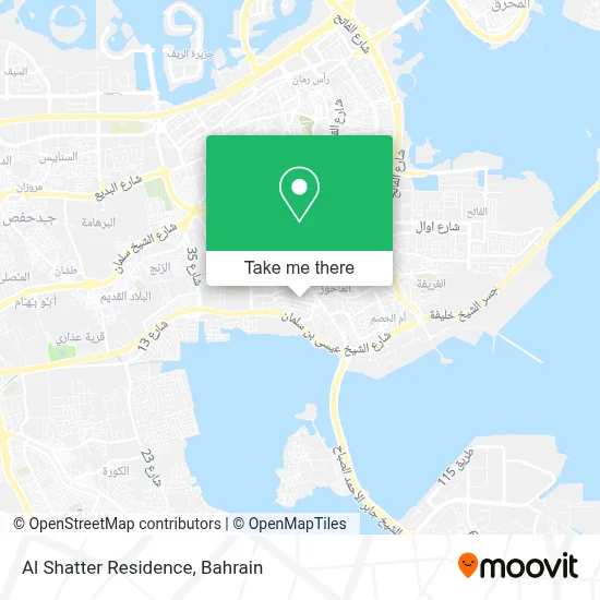 Al Shatter Residence map