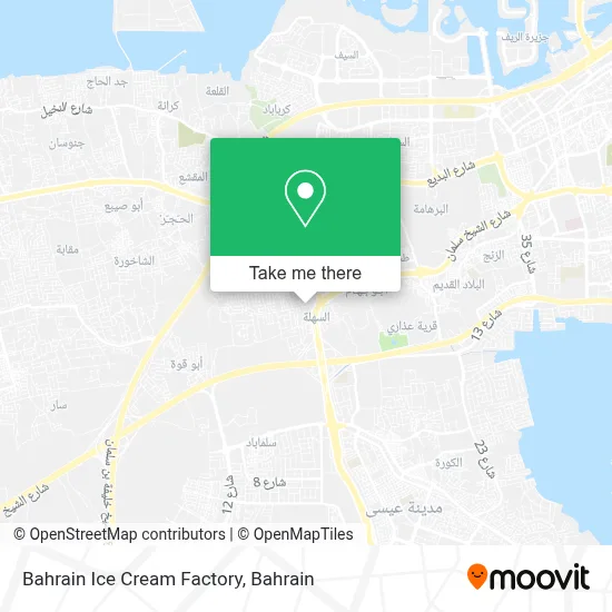 Bahrain Ice Cream Factory map