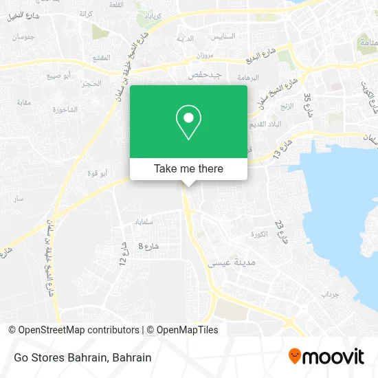 Go Stores Bahrain map