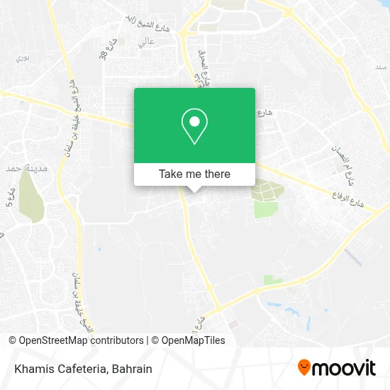 Khamis Cafeteria map