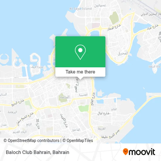 Baloch Club Bahrain map