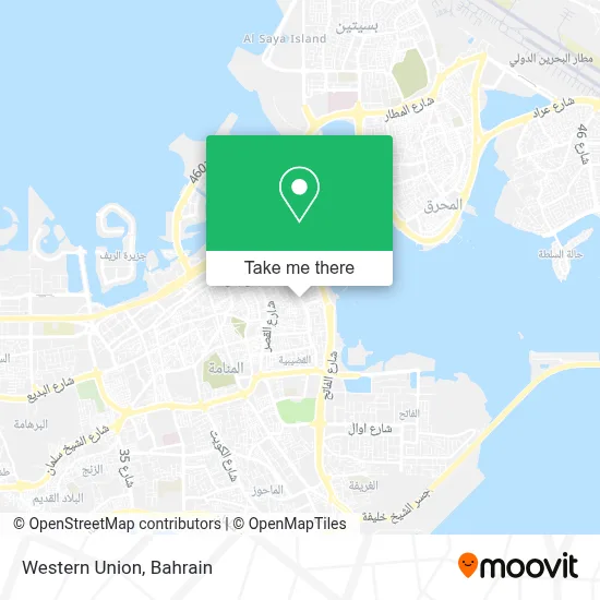 Western Union map