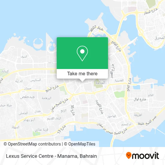 Lexus Service Centre - Manama map