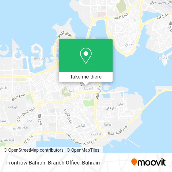 Frontrow Bahrain Branch Office map