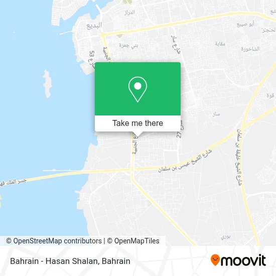 Bahrain - Hasan Shalan map