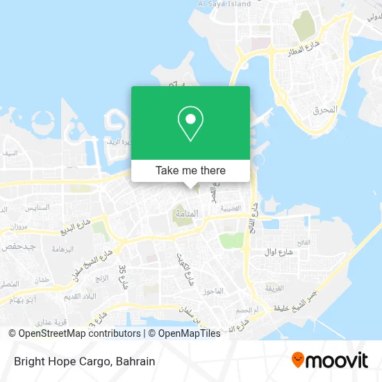Bright Hope Cargo map