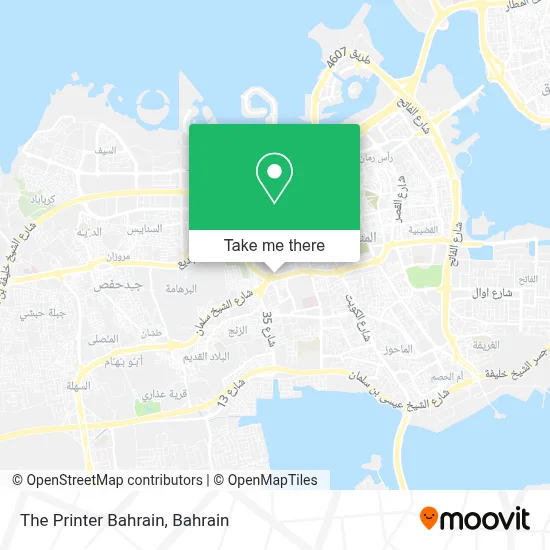 The Printer Bahrain map