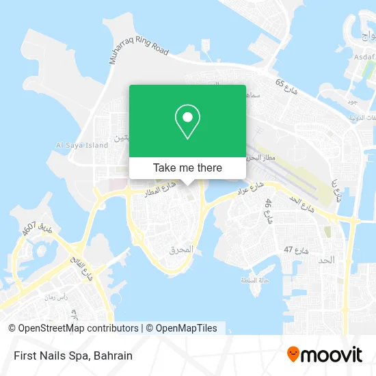 First Nails Spa map