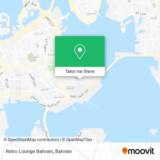 Retro Lounge Bahrain map