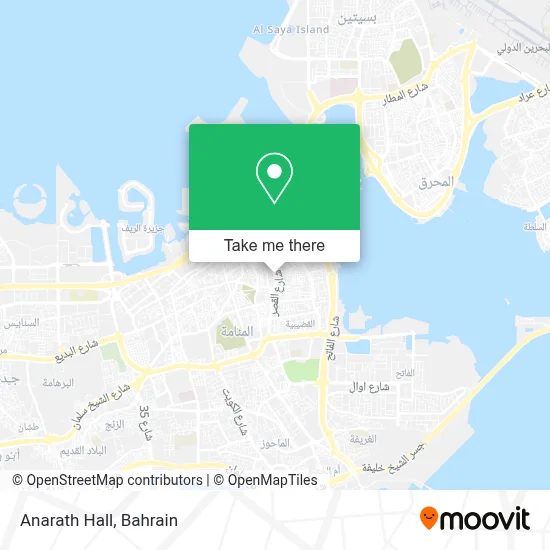 Anarath Hall map