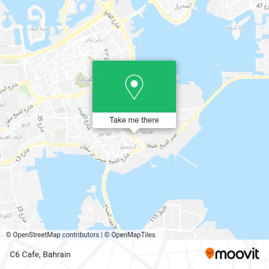 C6 Cafe map