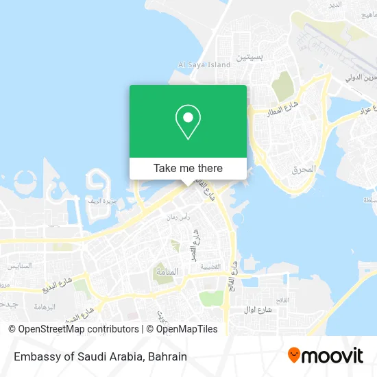 Embassy of Saudi Arabia map