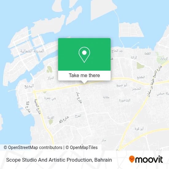 Scope Studio And Artistic Production map