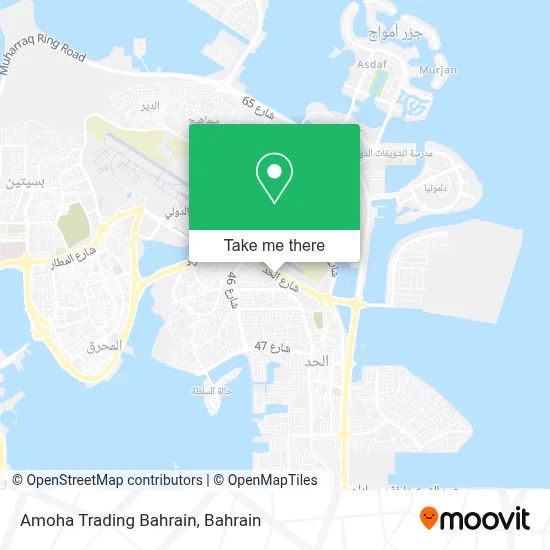 Amoha Trading Bahrain map